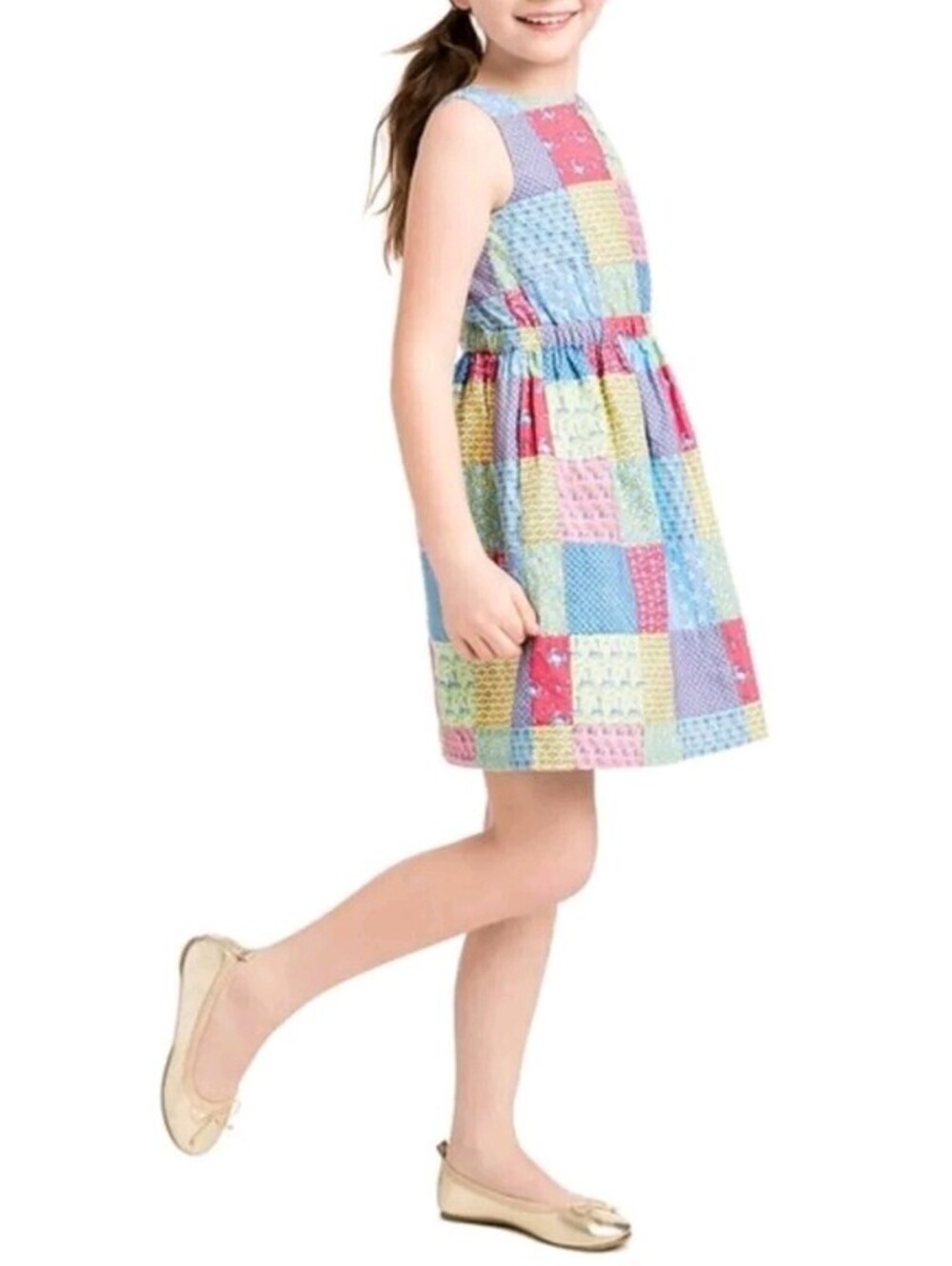 Vineyard Vines Size  Patchwork Tie Dress in Sailors Red